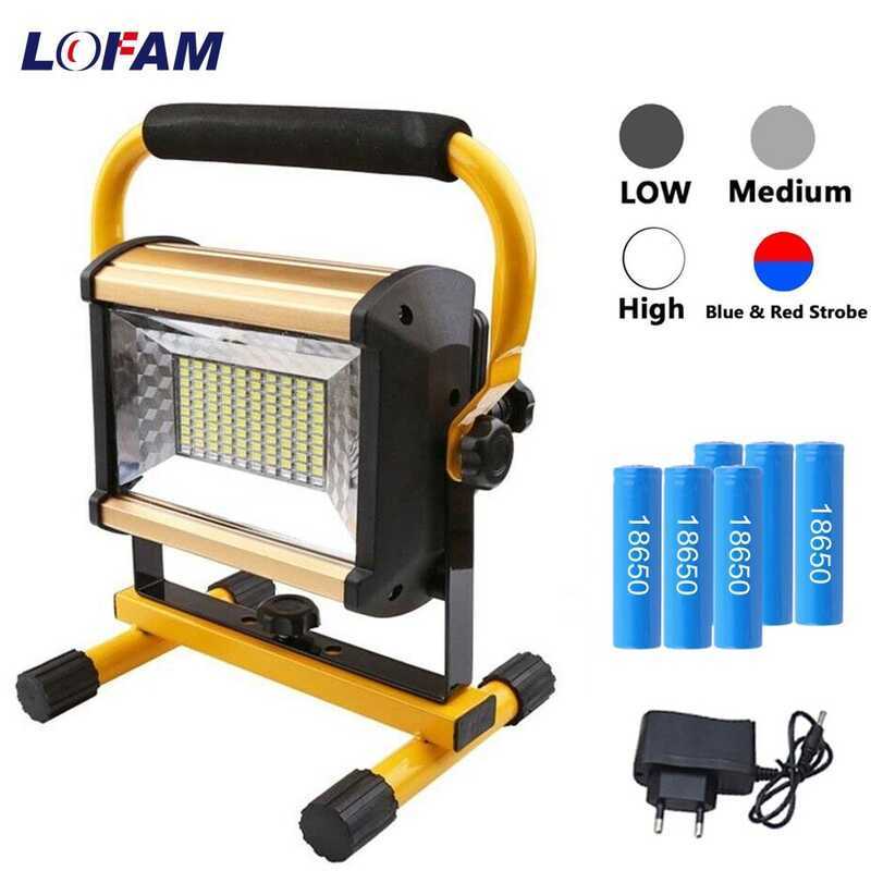 Rechargeable Spotlight Work Light Waterproof Outdoor Lighting 100W ...