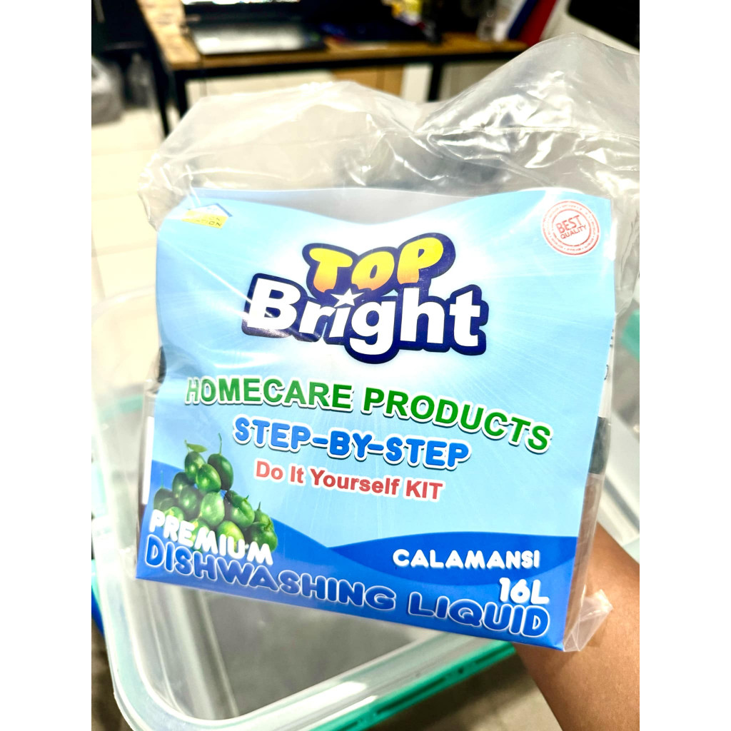 Topbright Dishwashing Liquid DIY Kit 16L Yield | Step-by-Step | Free ...