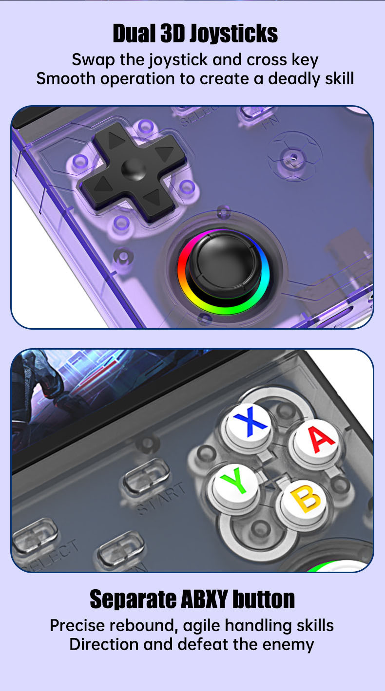 R36 UltraX Portable Retro Handheld Game Console, 4.5 Inch HD Screen ...