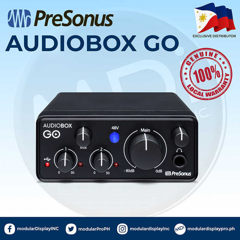 Presonus Audiobox GO Ultra Affordable, Compact 2X2 Usb Type-C Audio ...