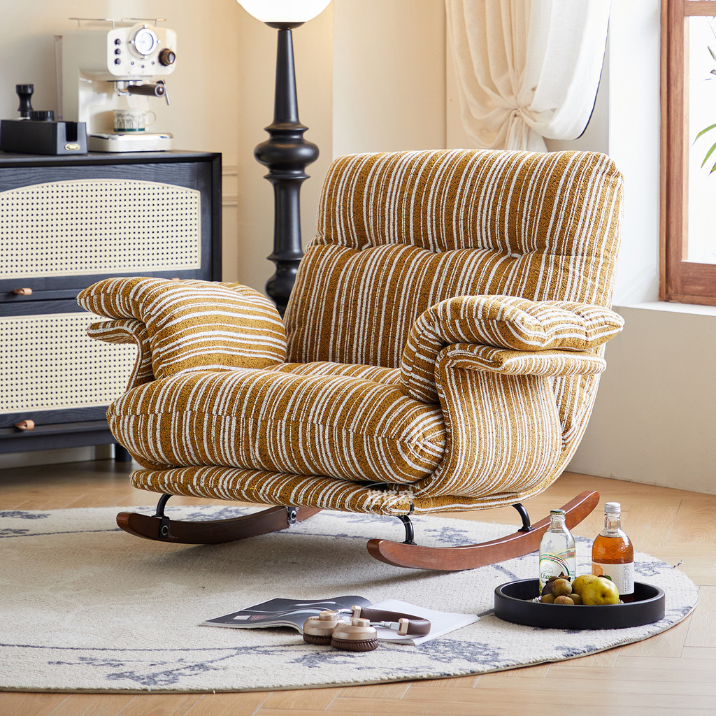 Retro Rocking Chair For Adults, Balcony, Living Room, Leisure Sofa ...