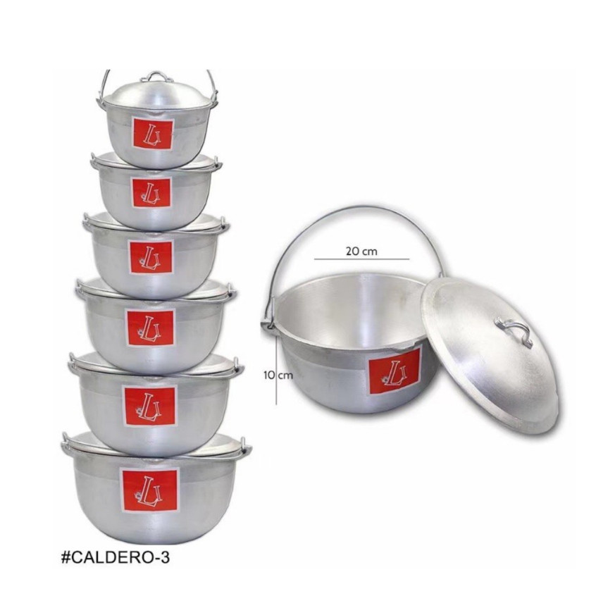 Kaldero Kitchenware Li Aluminum Caldero Kaldero Makapal | Shopee ...