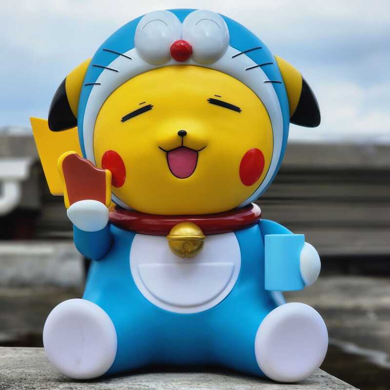 Japanese Lucky Cat Pikachu Figure 1:1 Doll Ornament GK Model Blind Box ...