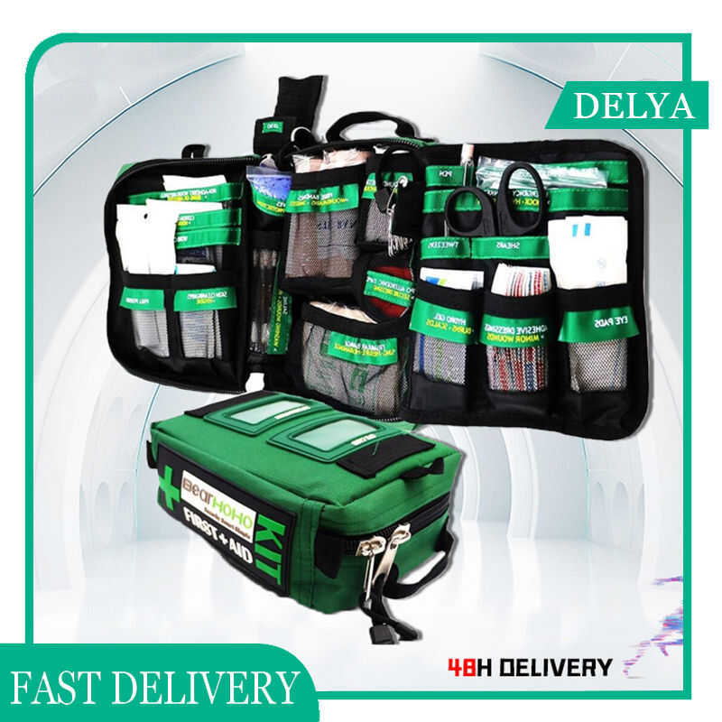 165-Piece Emergency Medical Rescue First Aid Kit Bag For Workplace ...