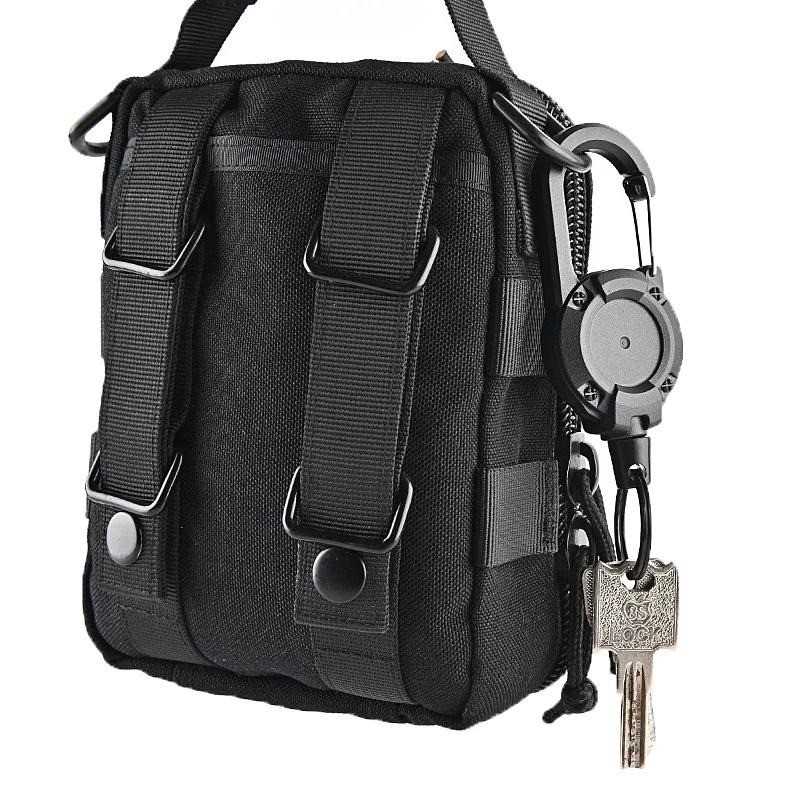 Easy Pull Wire Rope Buckle Key Ring Lost Belt Buckle Outdoor Backpack ...