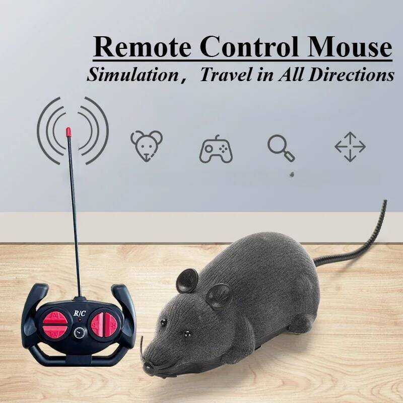 Robot Mouse Rat Funny Cat Toy with Remote Control Multicolor Mouse ...