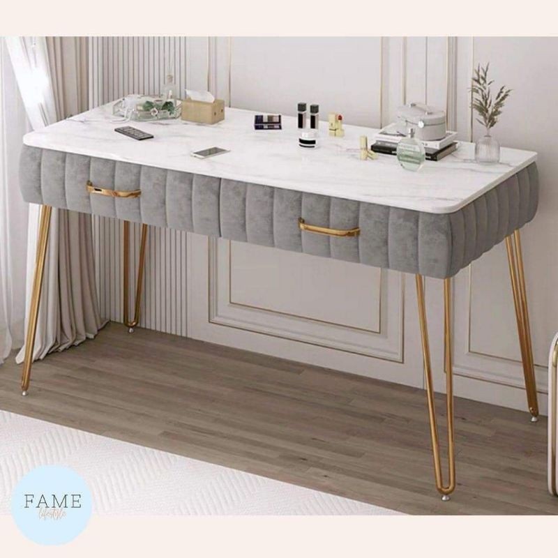 Velvet Vanity Table with drawers | Shopee Philippines