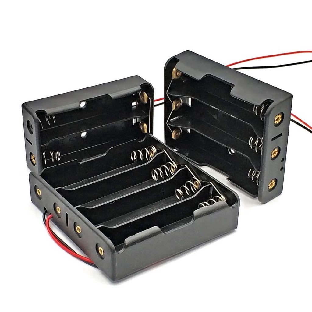 1/2/3/4/18650 Battery Holder Storage Box Case Series Parallel Lithium ...