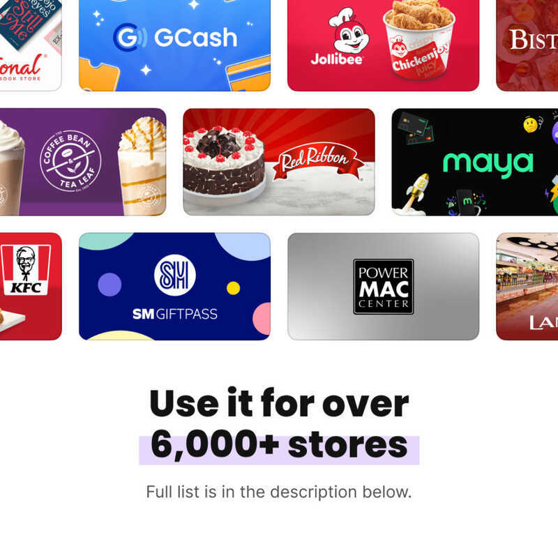P500 Egift® Universal Giftaway Egift® | Shopee Philippines