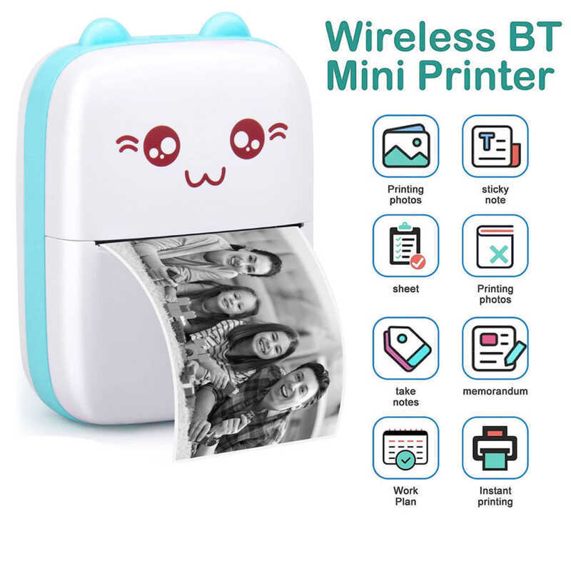 Mini Printer Portable Pocket Thermal Bluetooth Wireless Smart For Photo ...
