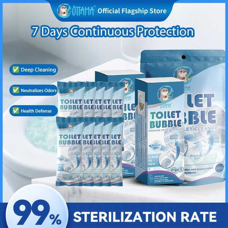 1C0c OTTAMA Bowl Cleaner, Toilet Flushing Powder, Full Bubbles, Germs ...