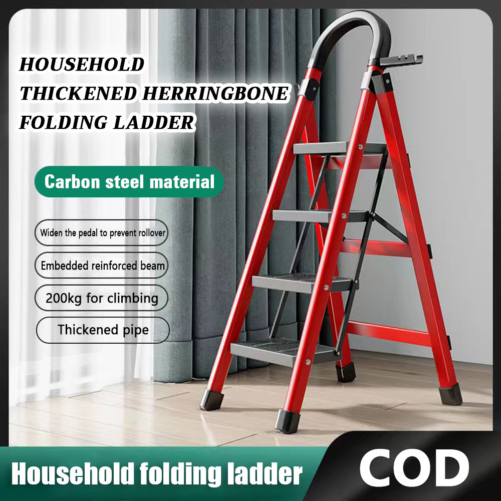 Ladder Stainless Steel Folding Ladder 12' 16' Multifunctional 3x4 4x4 ...