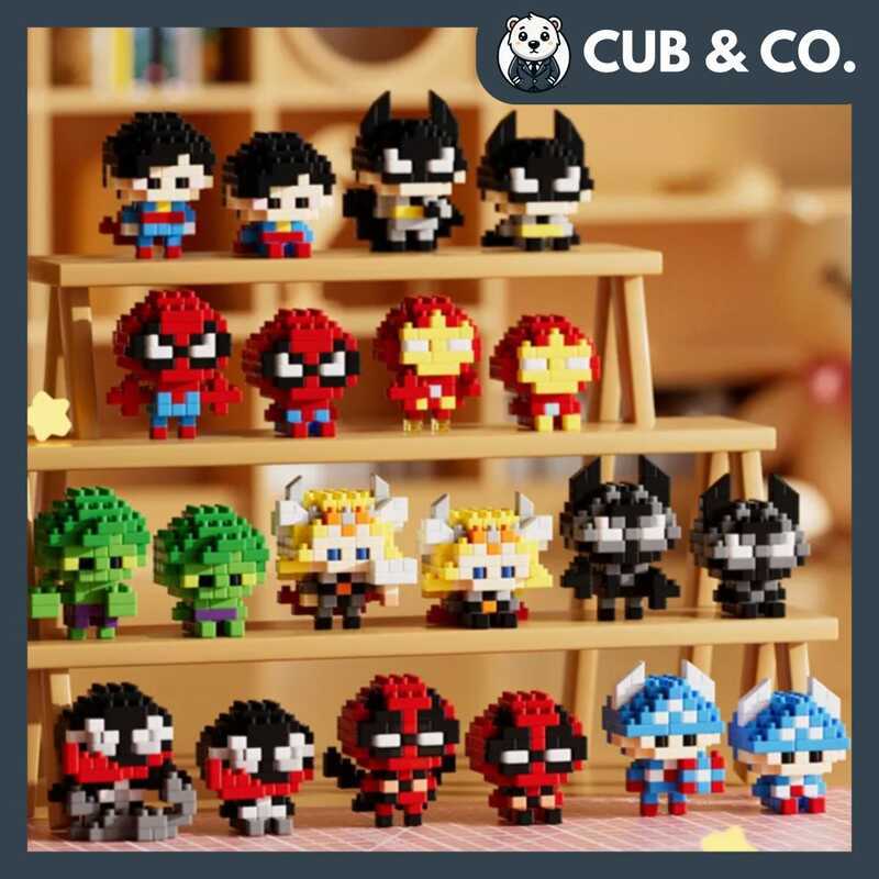 Marvel & DC Superhero Brick Series 3D Model Building Blocks Kid's Toy ...