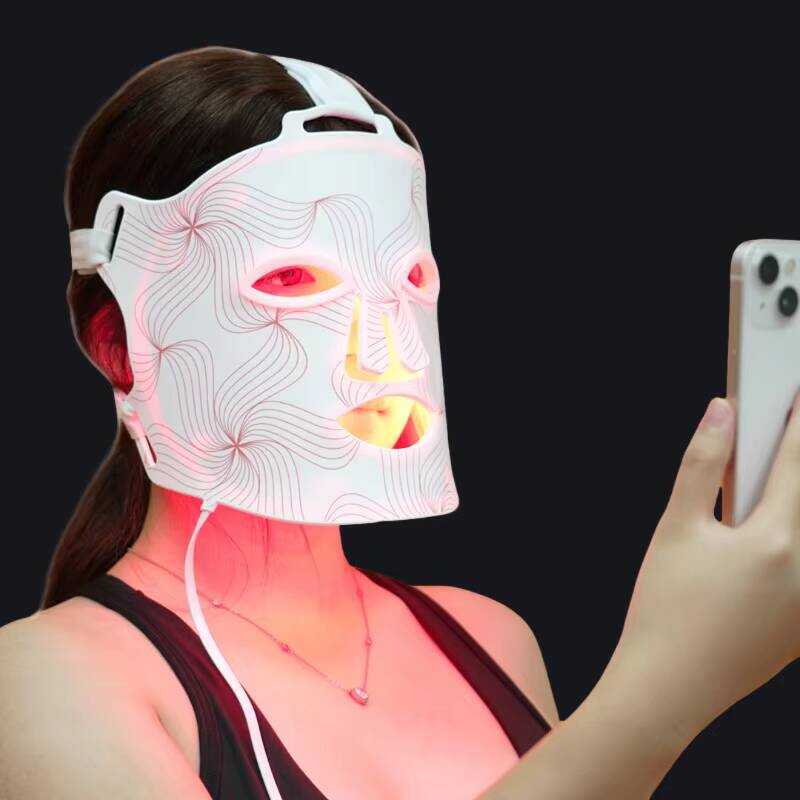 Logo Red Light Mask 415nm 590nm 660nm 850nm Light Emitting Diode Mask ...