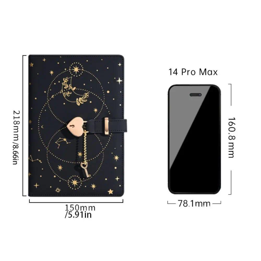 Heart Key Lock Password Notebook Diary Book Stationery Notebook Diary ...