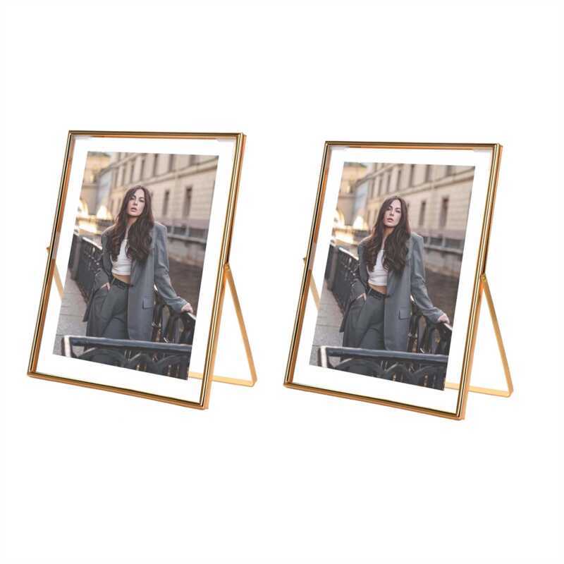【Vvl】-Metal Picture Frame, For Multiple Photo Sizes , Real Glass ...