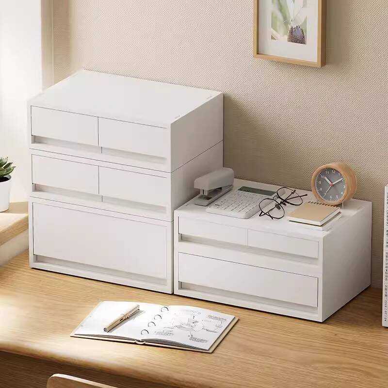 Stackable Drawer Storage Box Office Desktop A4 File Document Multi ...