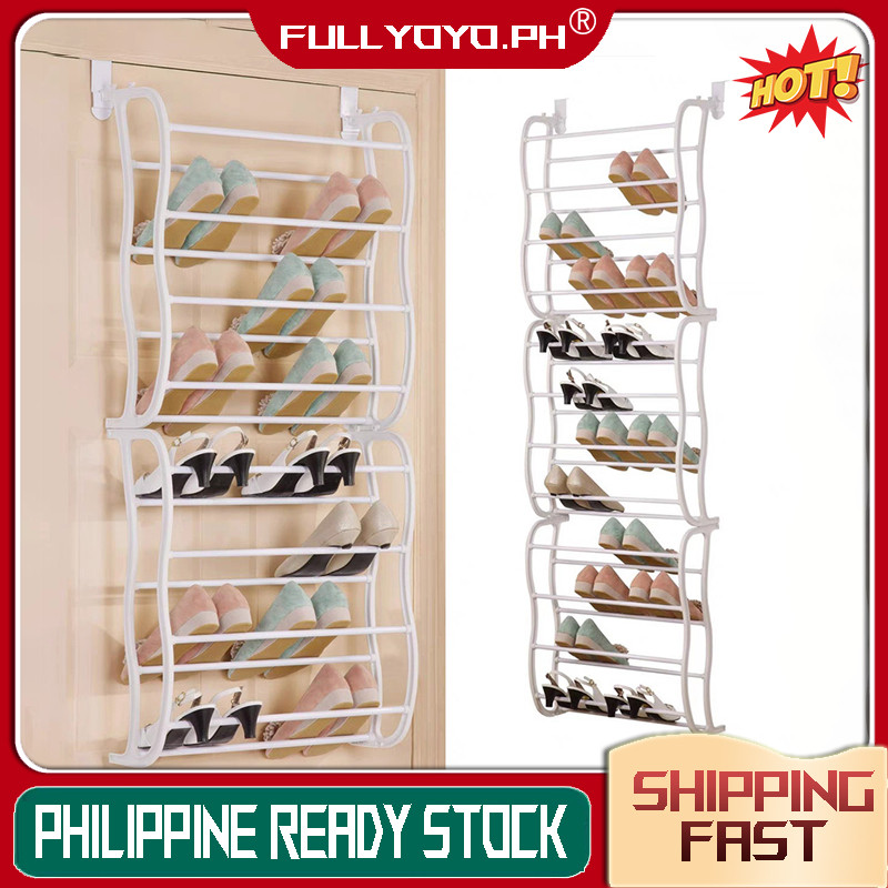 COD Over the door Shoe Rack 36 Pair Wall mounted Shoes Rack Space ...