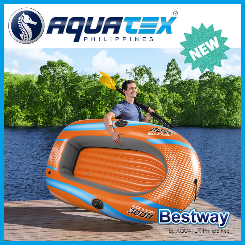 BESTWAY 61146 Kondor 3000 Raft Set - Inflatable Boat - Rubber Boat ...