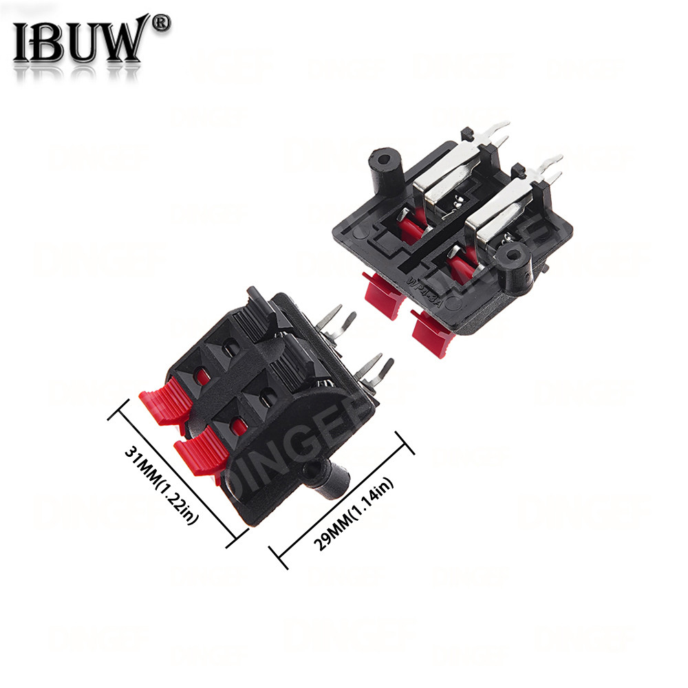 5PCS Plastic 2/4/6/8/12 Positions Connector Terminal Push In Jack ...