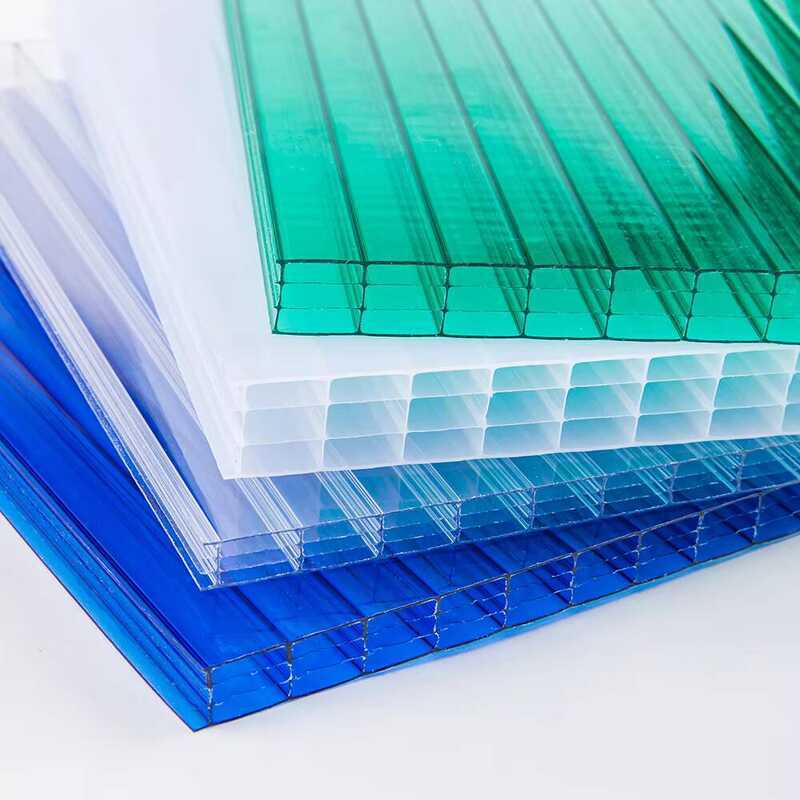 5Mm 6Mm 10Mm Twin Wall Multiwall Panels Sun Shade Polycarbonate Hollow ...