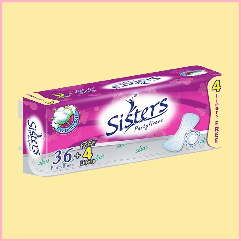 ۞ ♠ SISTERS SISTERS Panty Liner Mega Pack 36s | Shopee Philippines