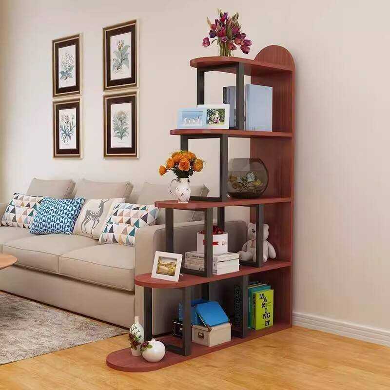 Trapezoidal Broken Display Steel Bookshelf Simple Curio Partition ...