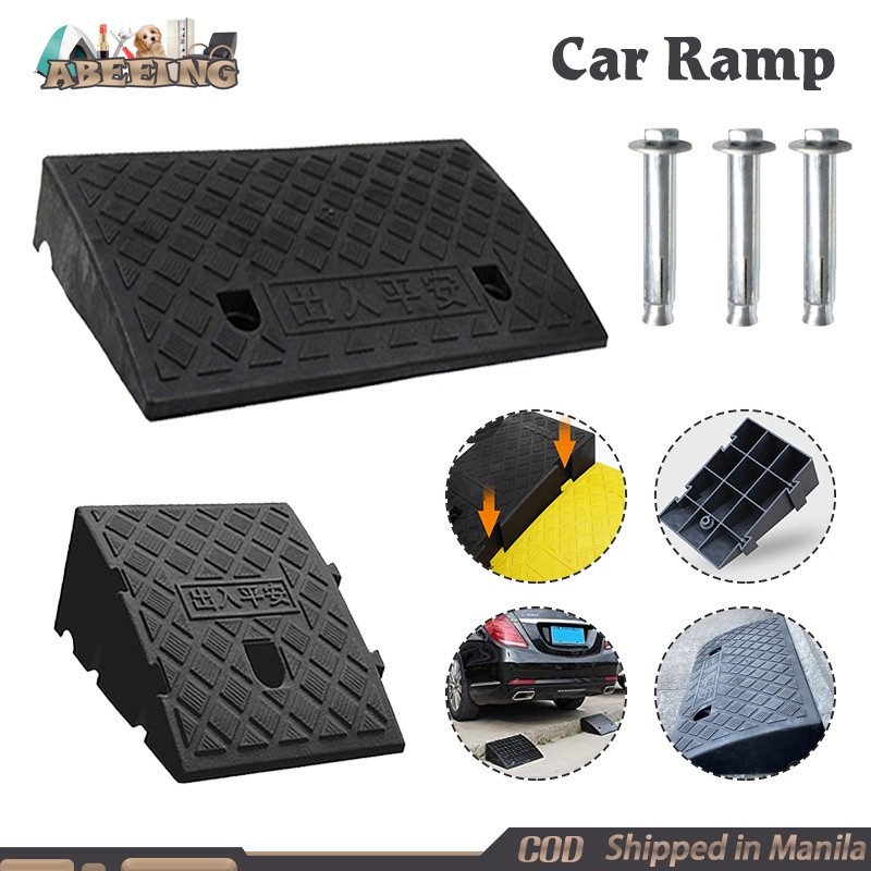 Portable Car Curb Ramps Rubber Car Slope Ramp Motorcycle Ramp for ...