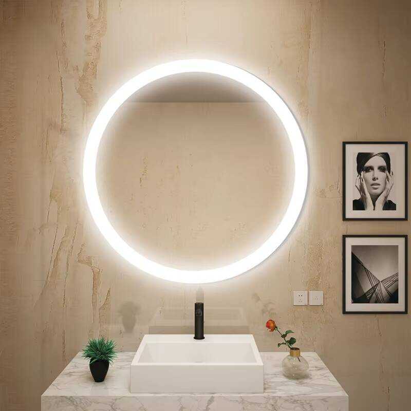 Hair Salon LED Round Mirror Bathroom LED Mirror Round Mirror | Shopee ...
