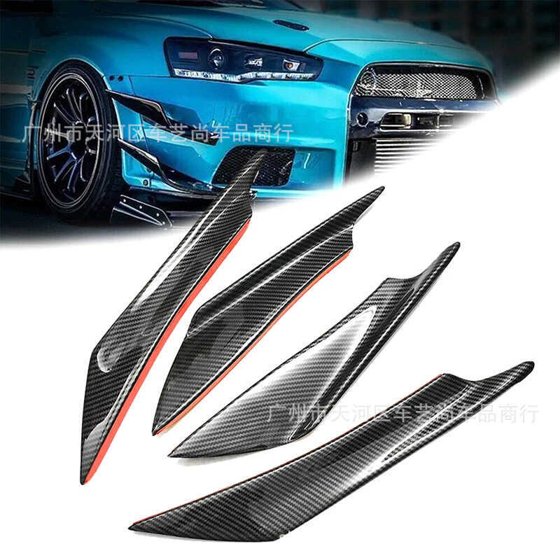 Universal Car Modification EVO Front Bumper Spoiler Anti-Collision ...