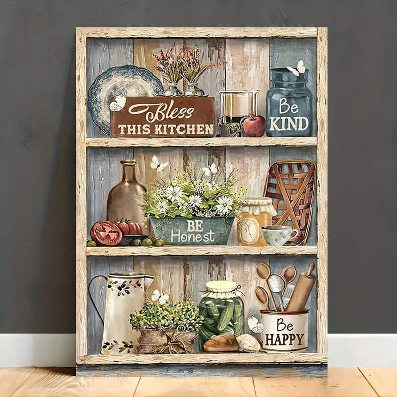 Plaque, Sign, Logo, Rustic Wishes Kitchen Pictures Farmhouse Kitchen ...