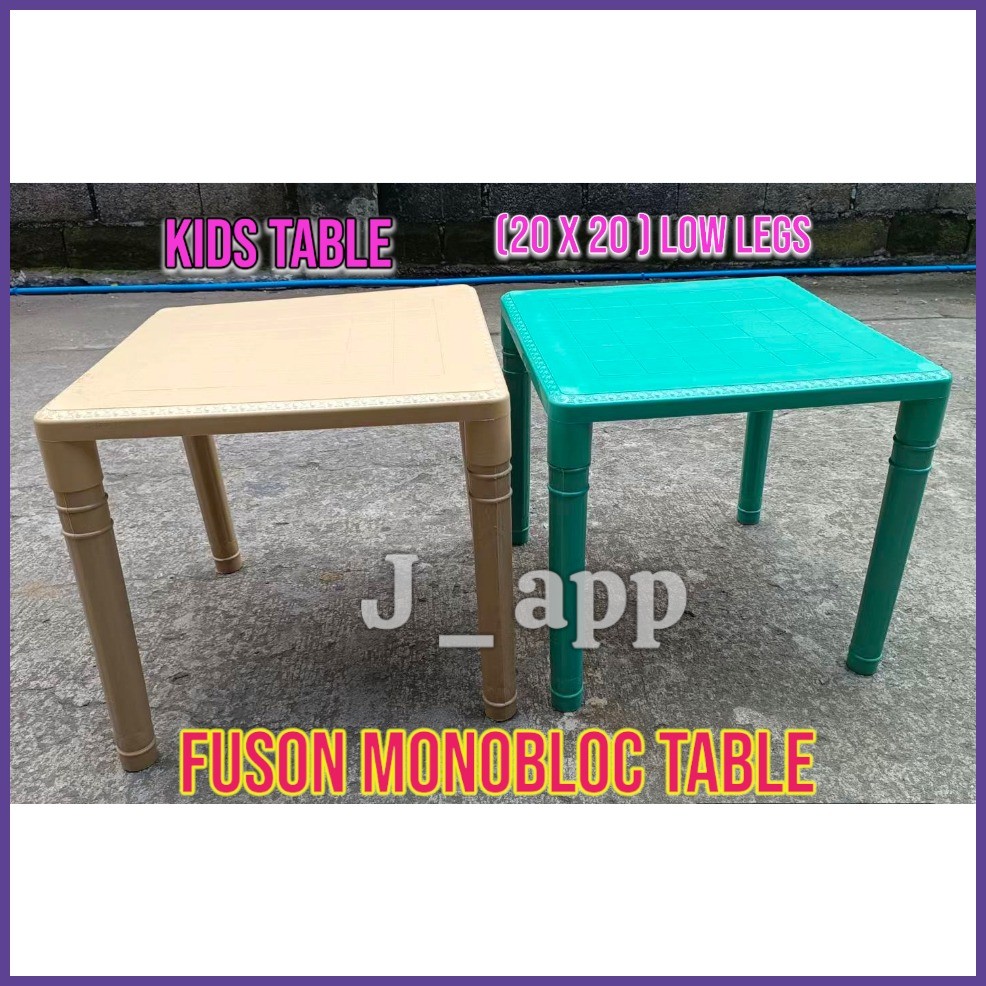 24X24 FUSON MONOBLOC TABLE/ KIDS AND ADULT TABLE (RANDOM COLOR ...