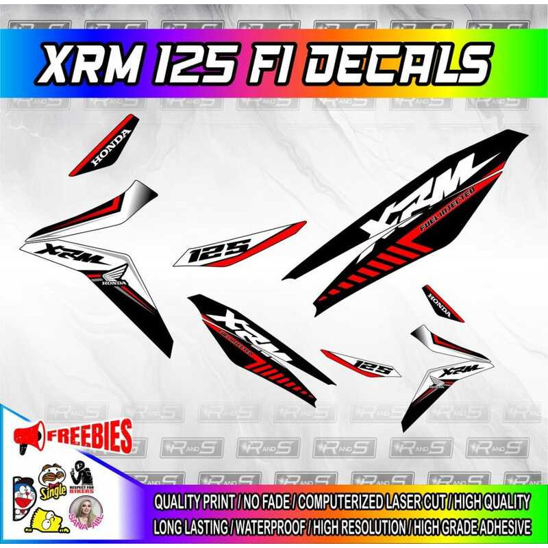 XRM 125 FI STICKER DECALS HD PRINT ( MORE COLORS AVAILABLE ) 136 4F6 ...
