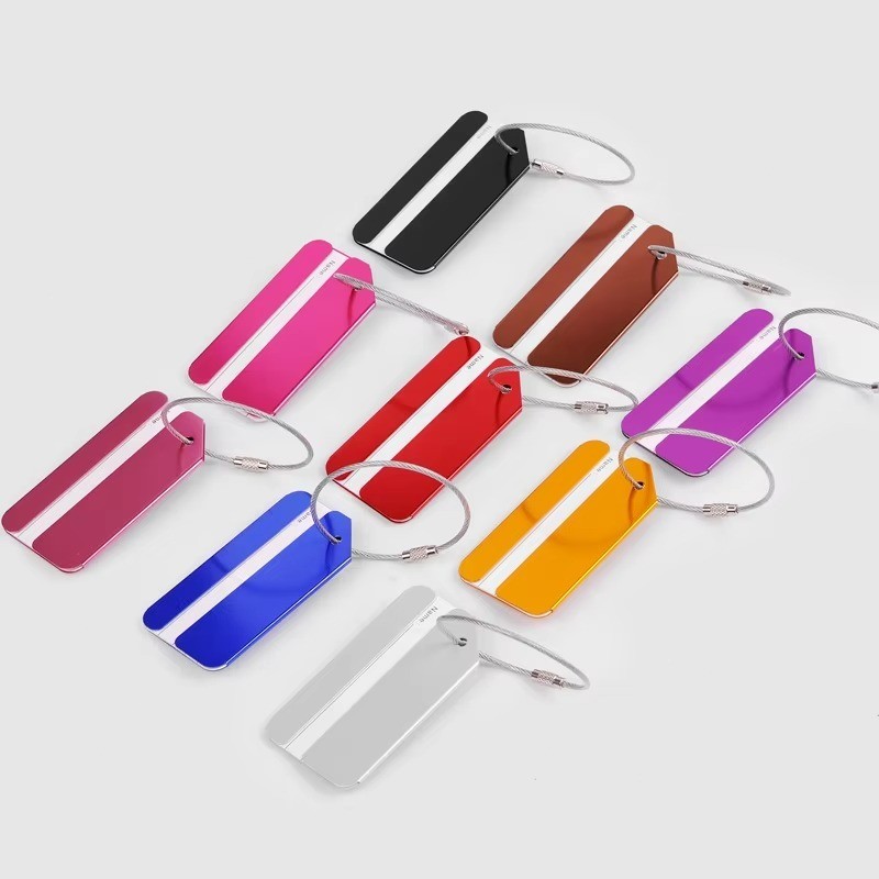 Aluminum Alloy Waterproof Luggage Tag Travel Suitcase Bag Name Label ...