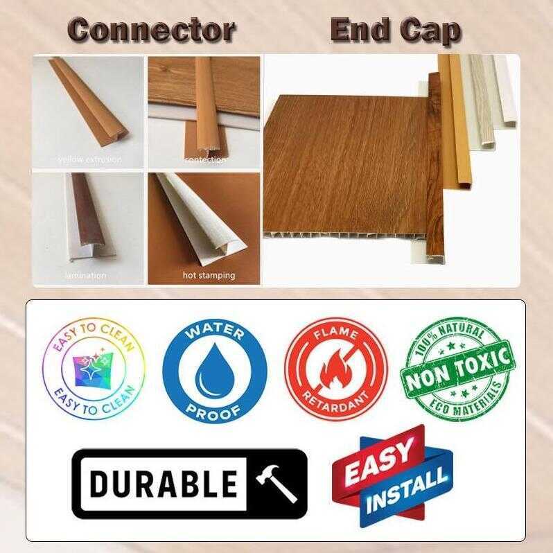 PVC Panel End Cap & Connector (95Cm) BOARDER PANEL | Shopee Philippines
