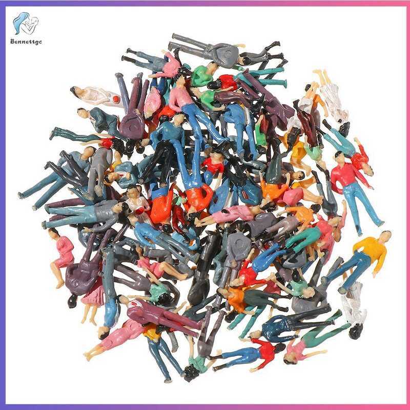 100Pcs Model Building Figures Passengers Train Scenery 1:300/1:200/1: ...