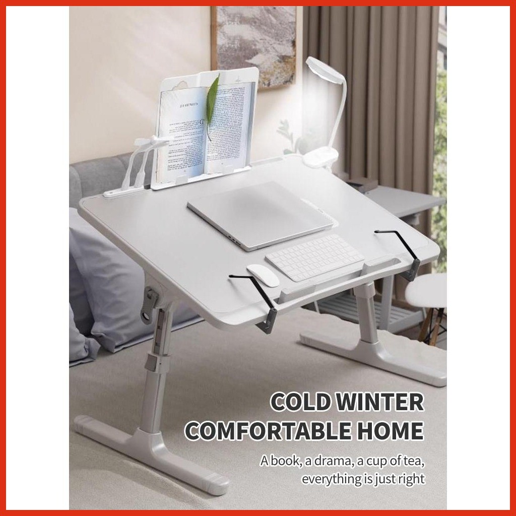 AIODIY Portable study table Foldable bed table for laptop Adjustable ...