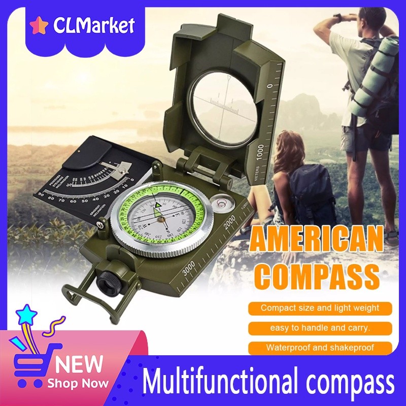 High-precision geological compass inclinometer Multi-function compass ...