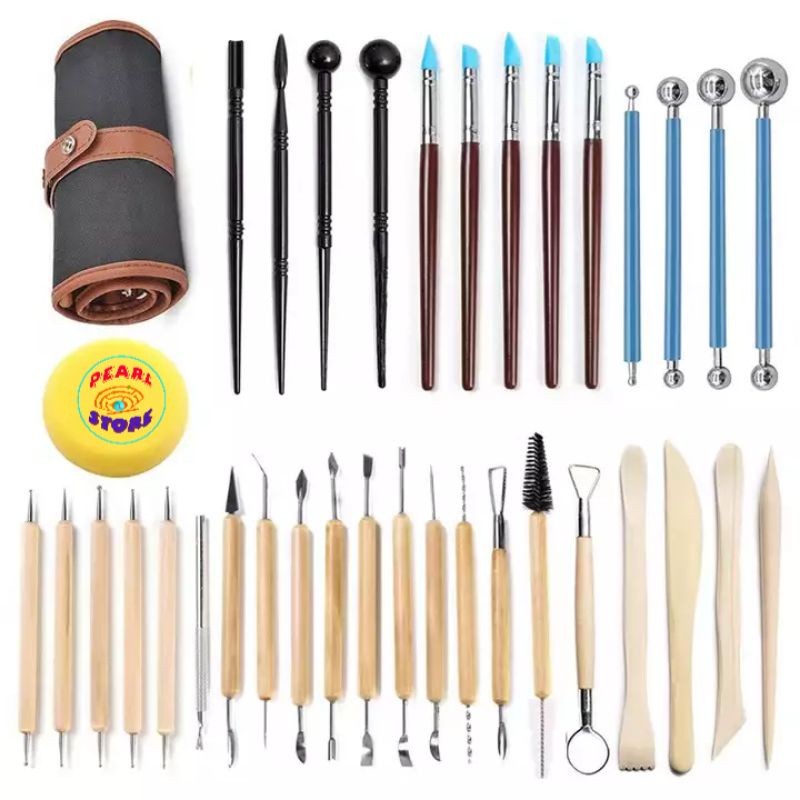 36pcs. modeling tools set/ sculpting tools/ curving tools | Shopee ...