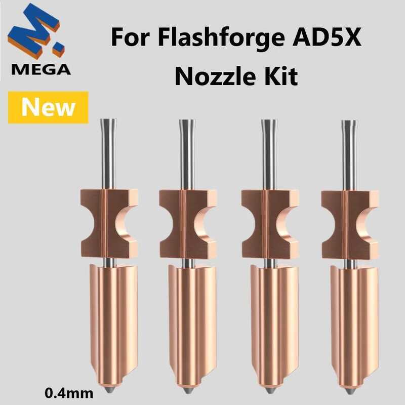 For Flashforge Ad5x Nozzle Hardened 0.4Mm Adverturer Ad5x Flashforge ...