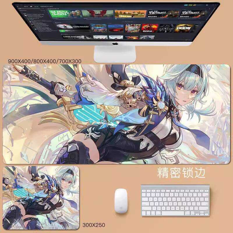 Mouse Pad Genshin Impact Eula Fan Merchandise Desk Anime Dormitory ...