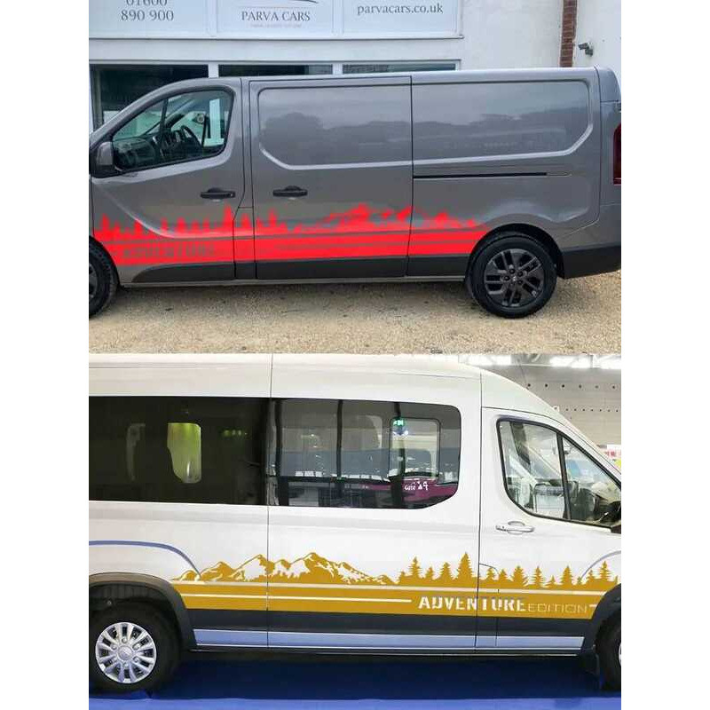 Mountain Top1 Graphic Car Sticker - Suitable for Ford Transit ^ Renault ...