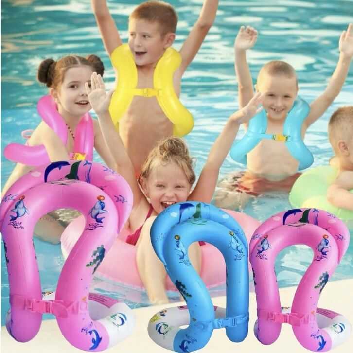Baby Swim Toddlers Safety Vest Adults Inflatable Swimming Pool Life ...