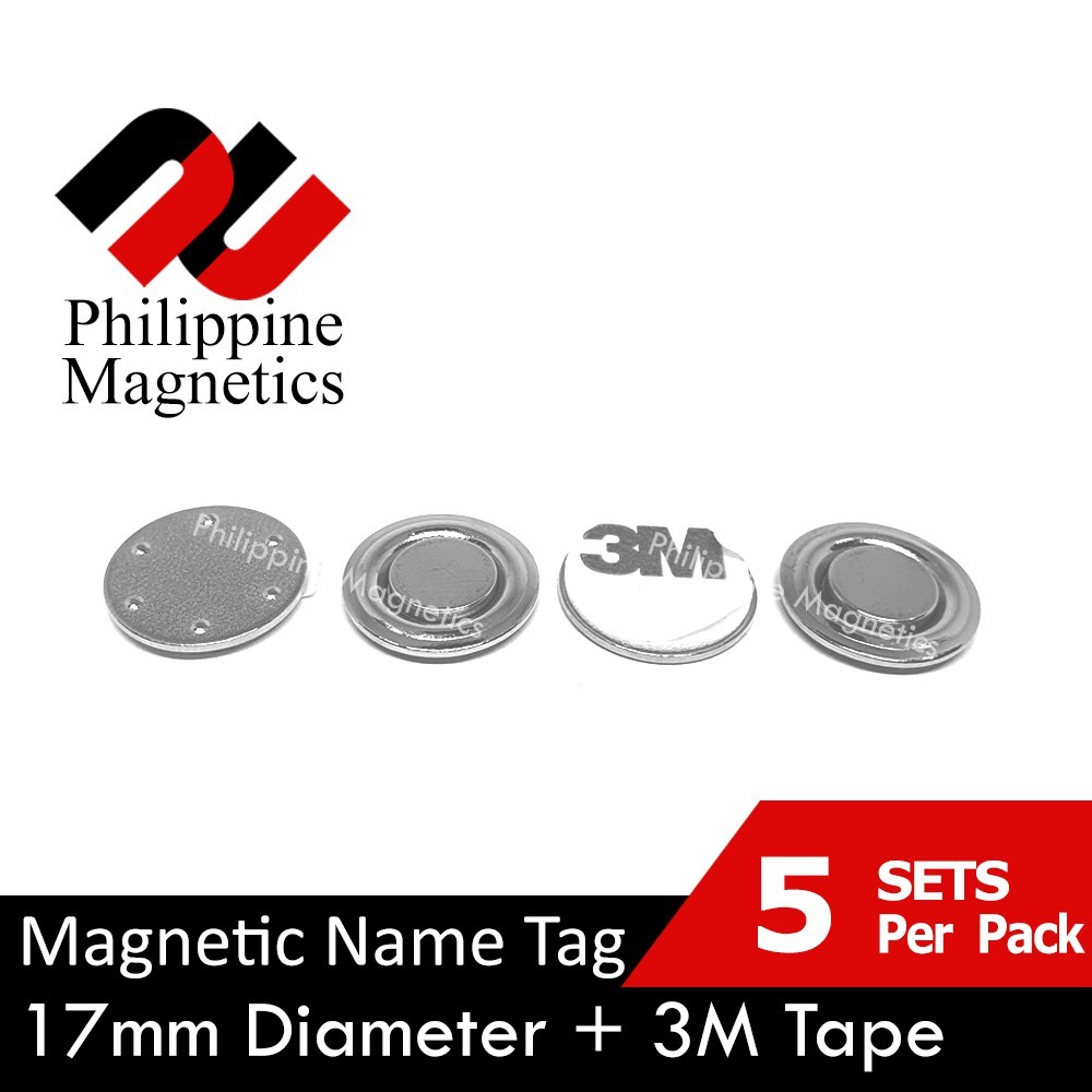 17mm Diameter Super Strong Magnetic Name Tag Magnetic Name Plate Badge ...