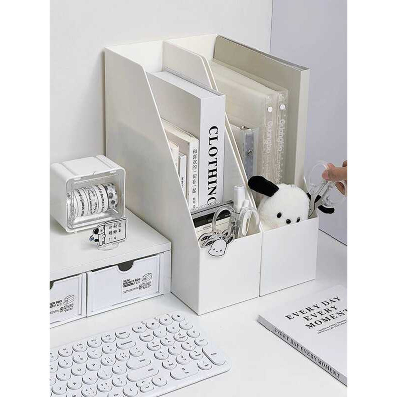 Bookend Storage Vertical INS Desktop Office Organizer Bookshelf File ...