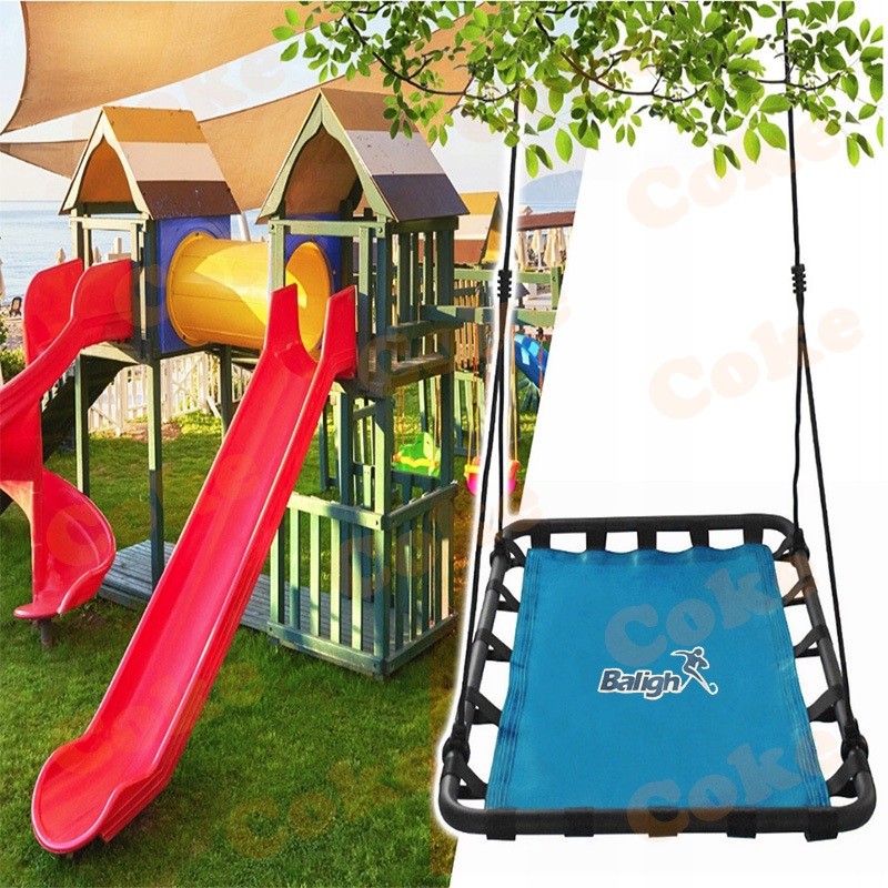 Square Teslin Swing Indoor Platform Tree Swing Rectangular Matting With ...