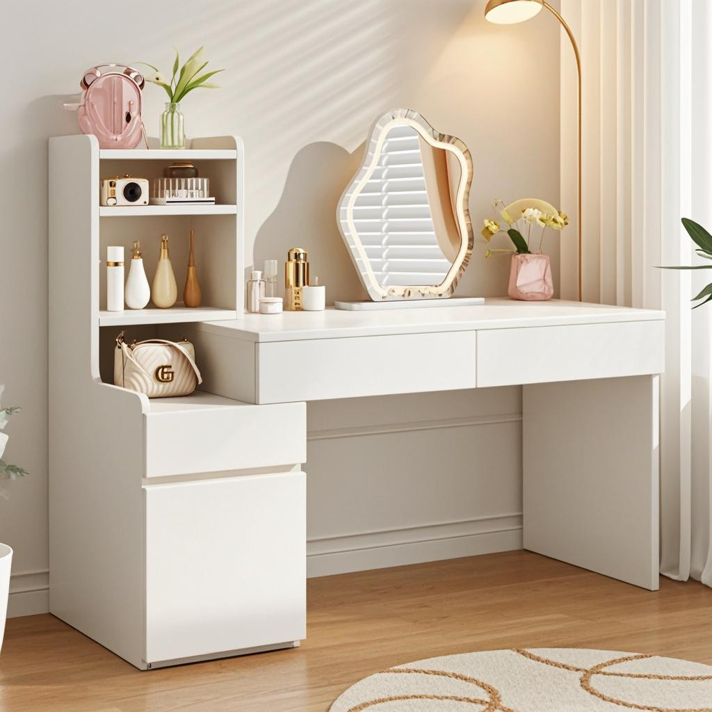 JGG Study Table With Drawer And Shelf Computer Desk Retractable Table ...