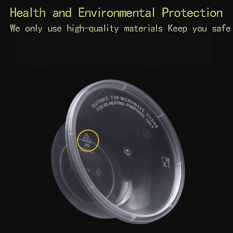 CLEAR AND BLACK CONTAINER ROUND DISC SERIES ENVIRONMENTAL FRIENDLY FOOD ...