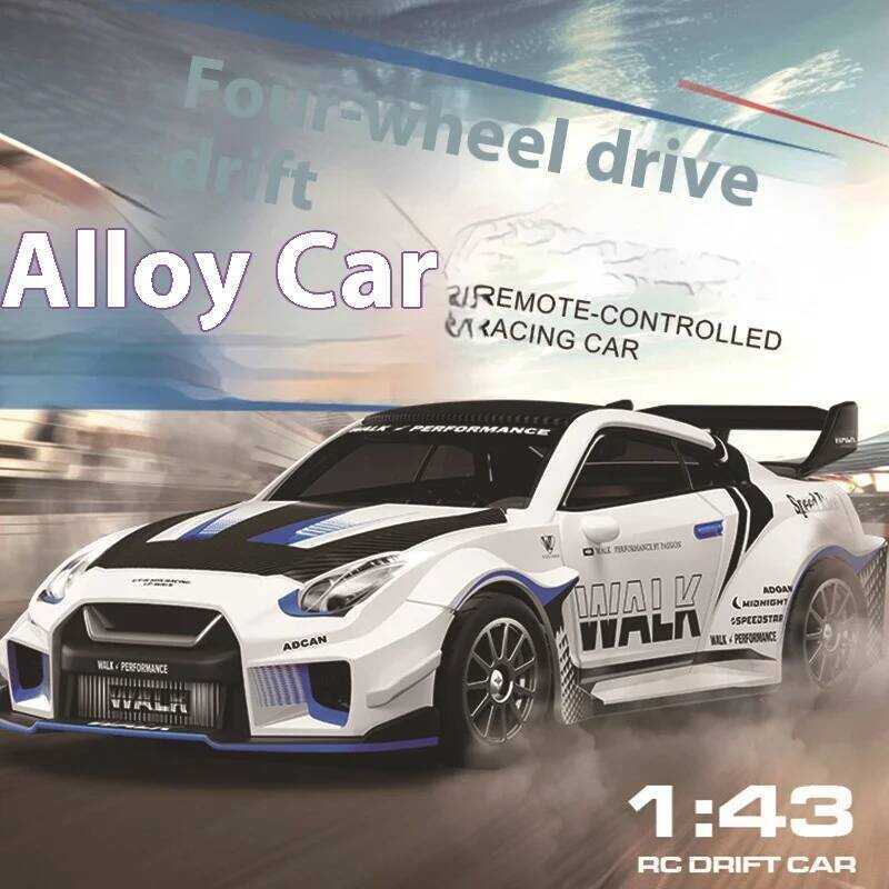 1:43 New D43 Full-Size Remote Control Drift Car Gyroscope Alloy Flat ...