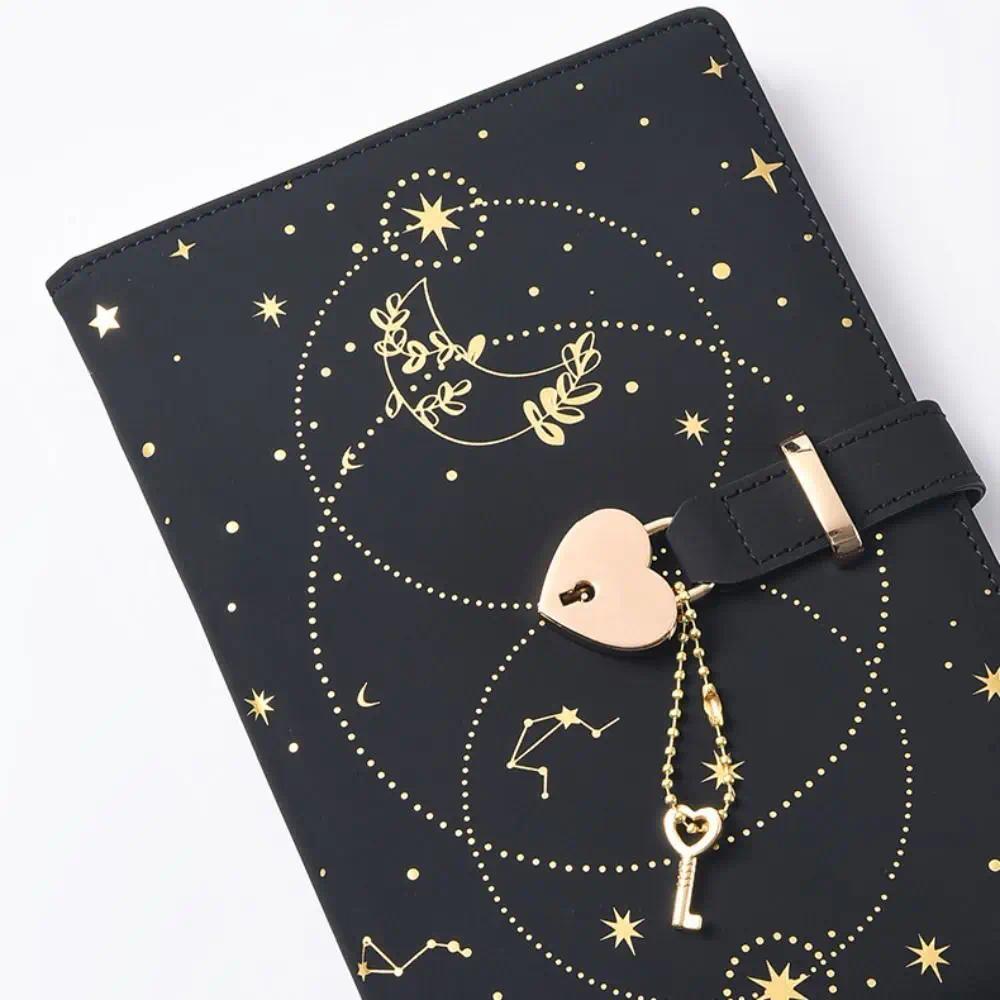 Heart Key Lock Password Notebook Diary Book Stationery Notebook Diary ...